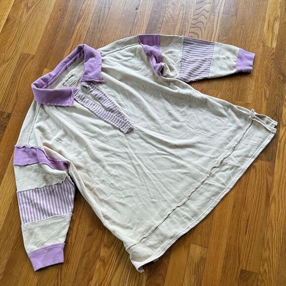 Free People We The Free Clean Prep Polo Pullover Top - Picture 5 of 7